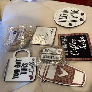 Coffee-Themed Party Decor Set